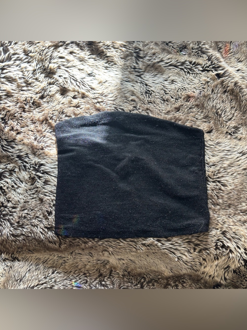 wild fable Black Glitter Tube Top